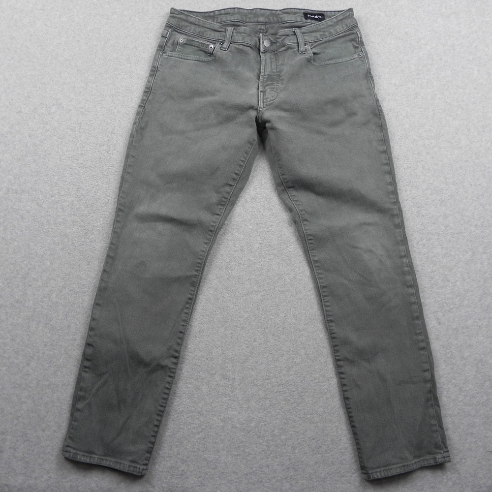 Bonobos Jeans Mens 32x28 Tailored Fit 5-Pocket Stretch Flex Denim Gray